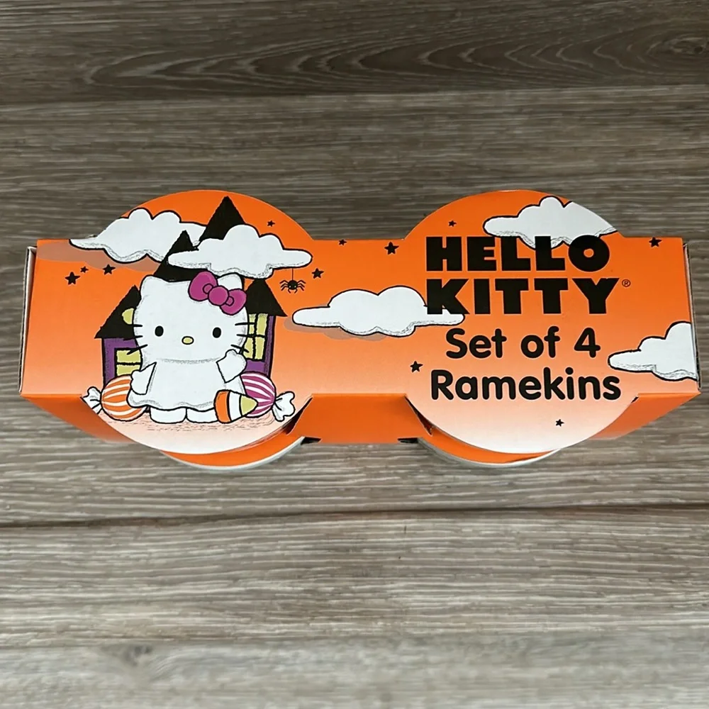 🆕 Hello Kitty Halloween Ramekins Set of
